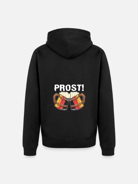Deutschland Prost - Unisex Premium Bio Zip Hoodie - Schwarz