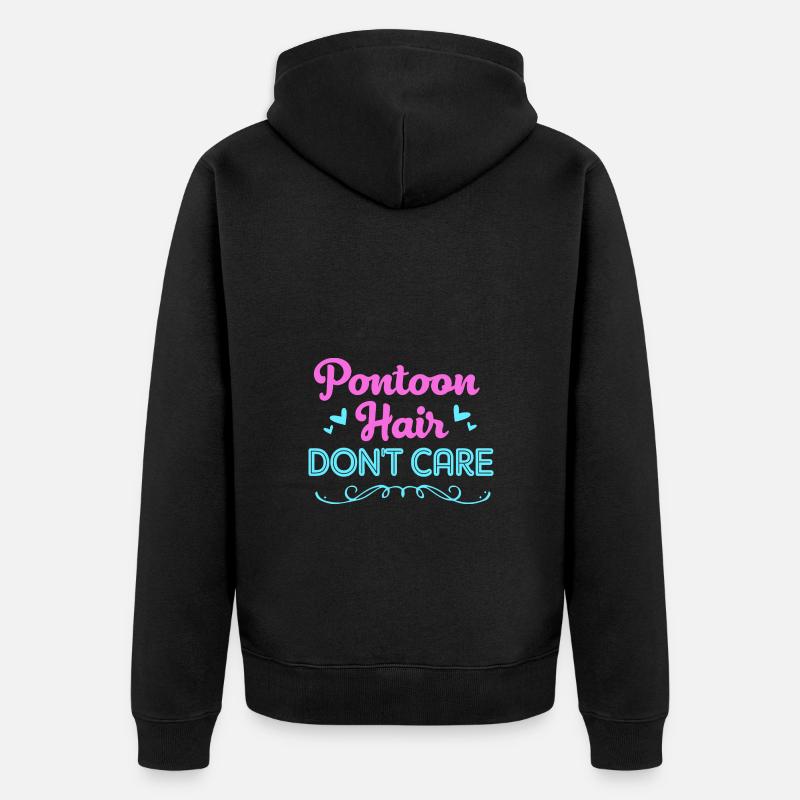 Bateau ponton Bateau Bateaux - Veste à capuche bio Premium Unisexe - noir