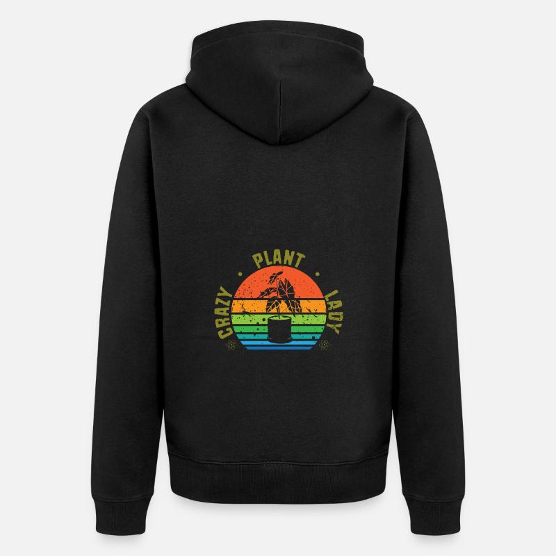 Botaniker - Unisex Premium Bio Zip Hoodie - Schwarz