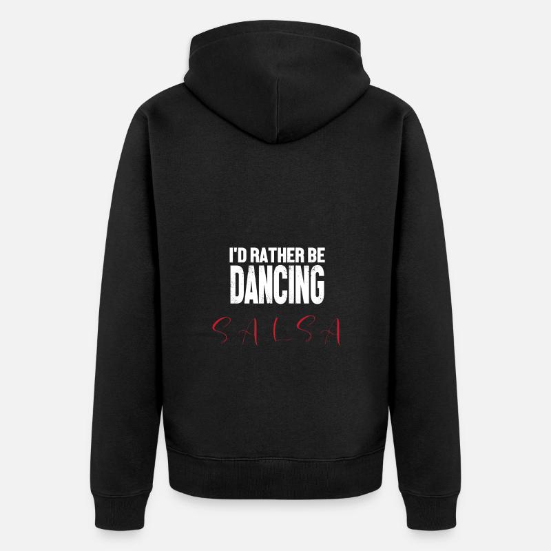 Danseuse de salsa Danseuse - Veste à capuche bio Premium Unisexe - noir