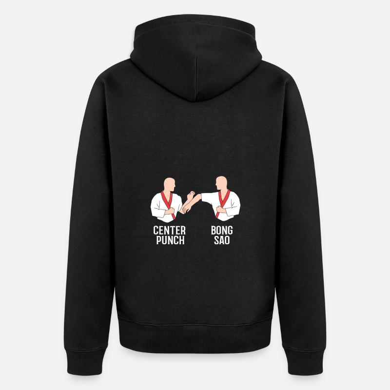 Wing Chun - Unisex Premium Bio Zip Hoodie - Schwarz