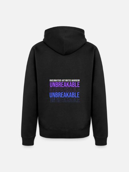 Rheuma Arthritis - Unisex Premium Bio Zip Hoodie - Schwarz