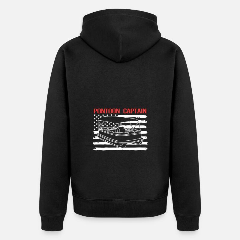 Bateau ponton Bateau Bateaux - Veste à capuche bio Premium Unisexe - noir