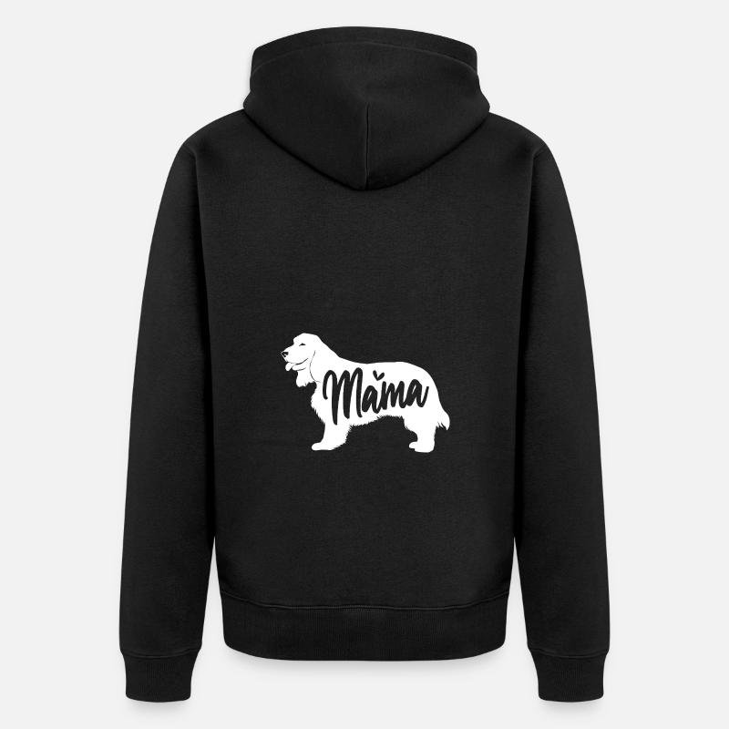 Cocker Spaniel - Unisex Premium Bio Zip Hoodie - Schwarz