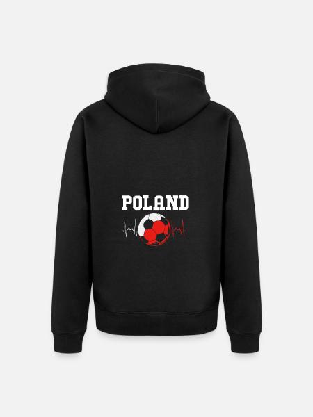 Poland Polish - Unisex Premium Organic Zip Hoodie - black