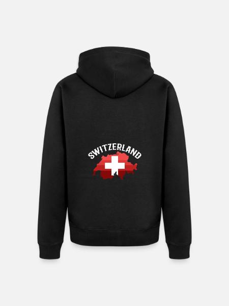 Suisse Suisse Suisse Allemande - Veste à capuche bio Premium Unisexe - noir