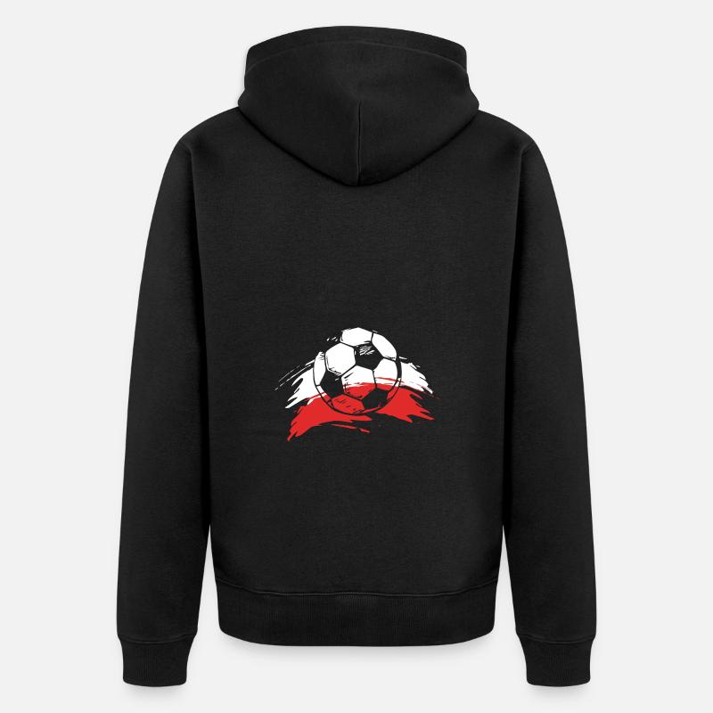 Pologne Polonais - Veste à capuche bio Premium Unisexe - noir