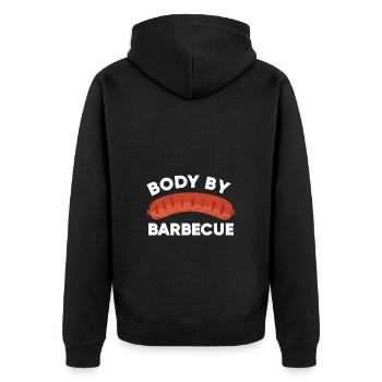 Barbecue - Veste à capuche bio Premium Unisexe - noir - Dos - Nico (187cm)