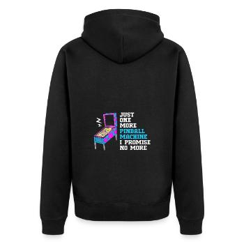 Flipper Boîte de flipper - Veste à capuche bio Premium Unisexe - noir - Dos - Nico (187cm)