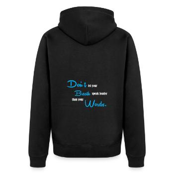 Hygiéniste dentaire Dentiste dentaire - Veste à capuche bio Premium Unisexe - noir - Dos - Nico (187cm)