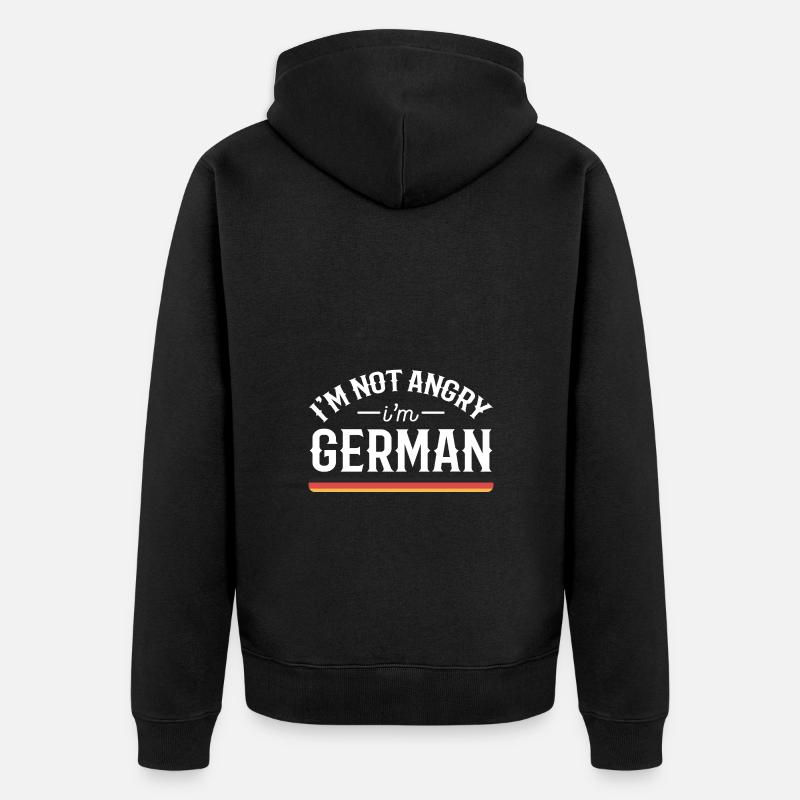 Allemagne Colère Colère - Veste à capuche bio Premium Unisexe - noir