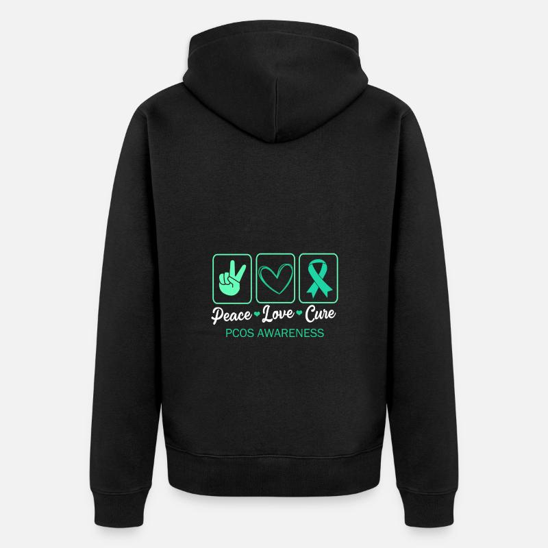 Sensibilisation au SOPK - Veste à capuche bio Premium Unisexe - noir