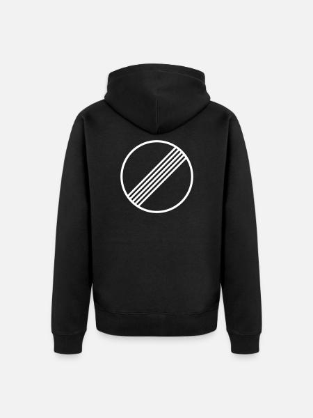 UNLIMITED MOTORWAY GERMANY - Unisex Premium Organic Zip Hoodie - black