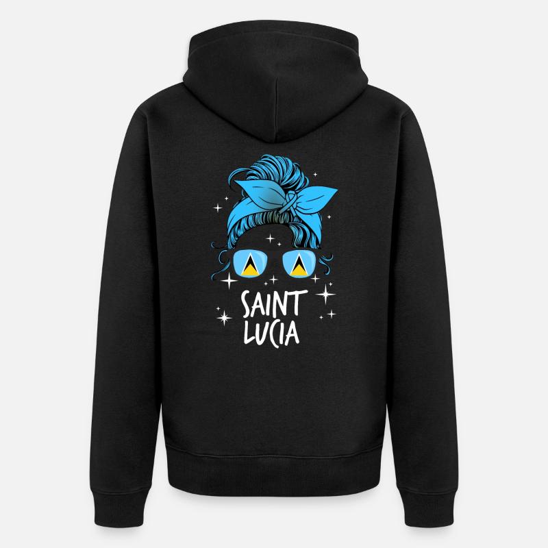 Sainte-Lucie - Veste à capuche bio Premium Unisexe - noir