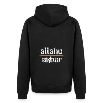 Musulman - Veste à capuche bio Premium Unisexe - noir - Dos - Nico (187cm)