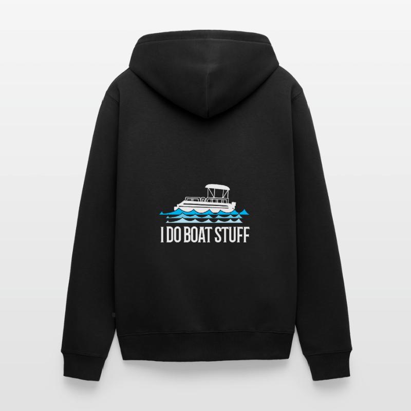 Pontonboot Boot Boote Unisex Premium Bio Zip Hoodie
