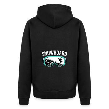 Snowboard Snowboard Vacances snowboard Snowboarders - Veste à capuche bio Premium Unisexe - noir - Dos - Nico (187cm)