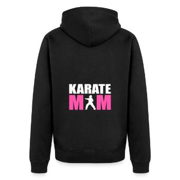 Karaté Autodéfense Arts Martiaux - Veste à capuche bio Premium Unisexe - noir - Dos - Nico (187cm)