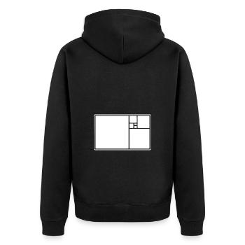 Architecte Architecture - Veste à capuche bio Premium Unisexe - noir - Dos - Nico (187cm)