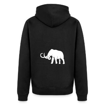 Mammouth - Veste à capuche bio Premium Unisexe - noir - Dos - Nico (187cm)