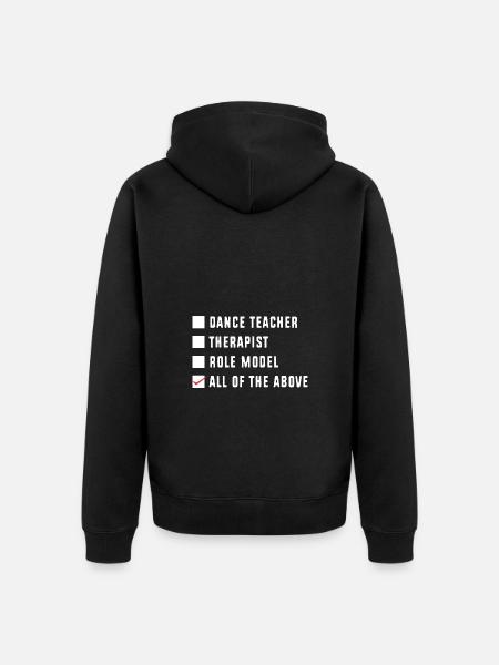 Dancing master - Unisex Premium Organic Zip Hoodie - black