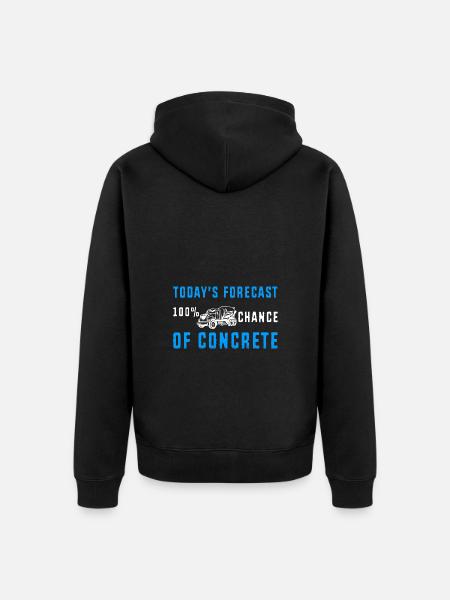 Beton Betonfertiger Betonmischer - Unisex Premium Bio Zip Hoodie - Schwarz
