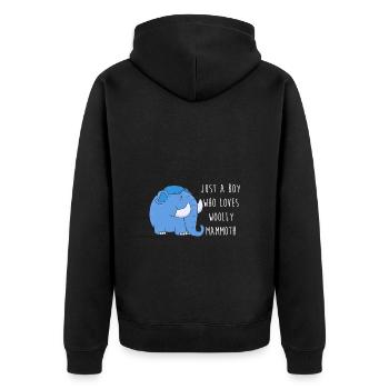 Mammouth - Veste à capuche bio Premium Unisexe - noir - Dos - Nico (187cm)