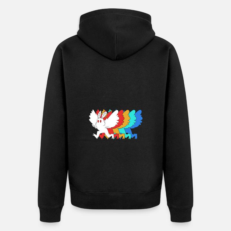 Mottenmann - Unisex Premium Bio Zip Hoodie - Schwarz