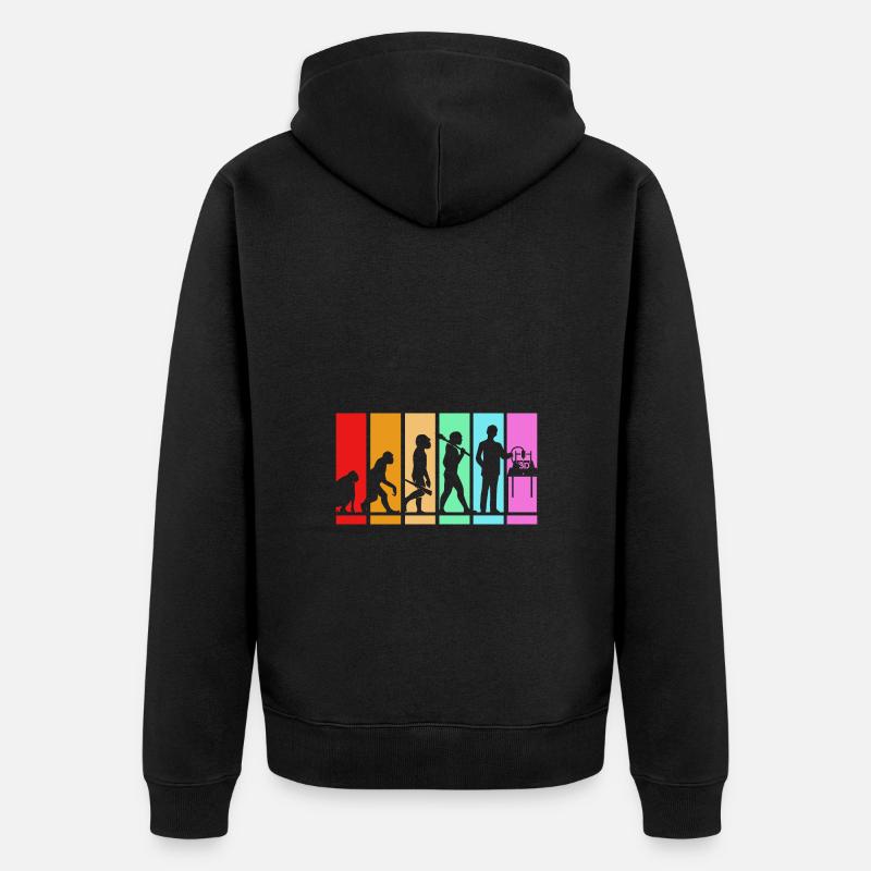 3D Druck - Unisex Premium Bio Zip Hoodie - Schwarz