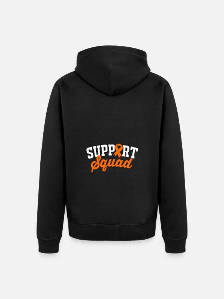 Leukemia Awareness - Unisex Premium Organic Zip Hoodie - black