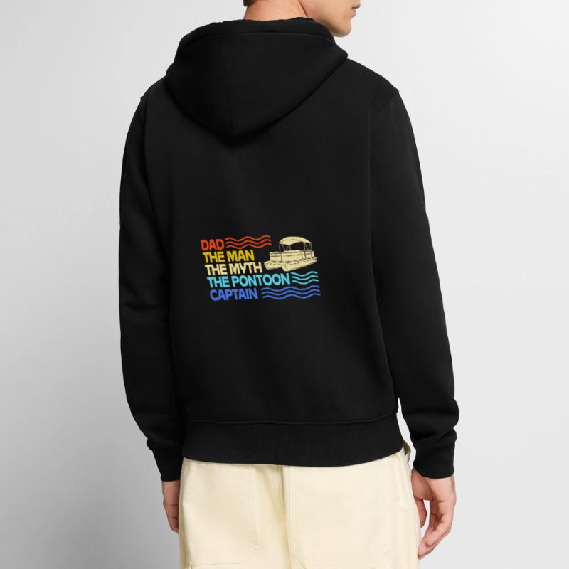 Pontonboot Boot Boote Unisex Premium Bio Zip Hoodie