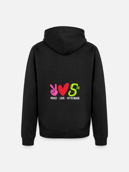 5th Grade - Unisex Premium Organic Zip Hoodie - black