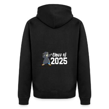Classe de 2025 Abitur Abiturient Abitur 2025 - Veste à capuche bio Premium Unisexe - noir - Dos - Nico (187cm)