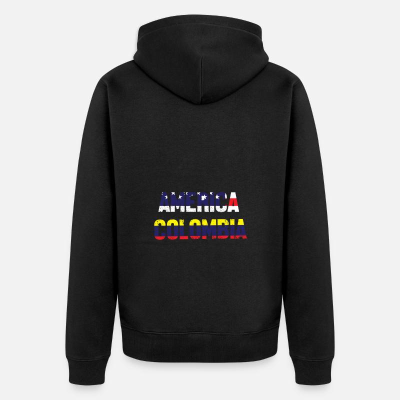 Colombie - Veste à capuche bio Premium Unisexe - noir