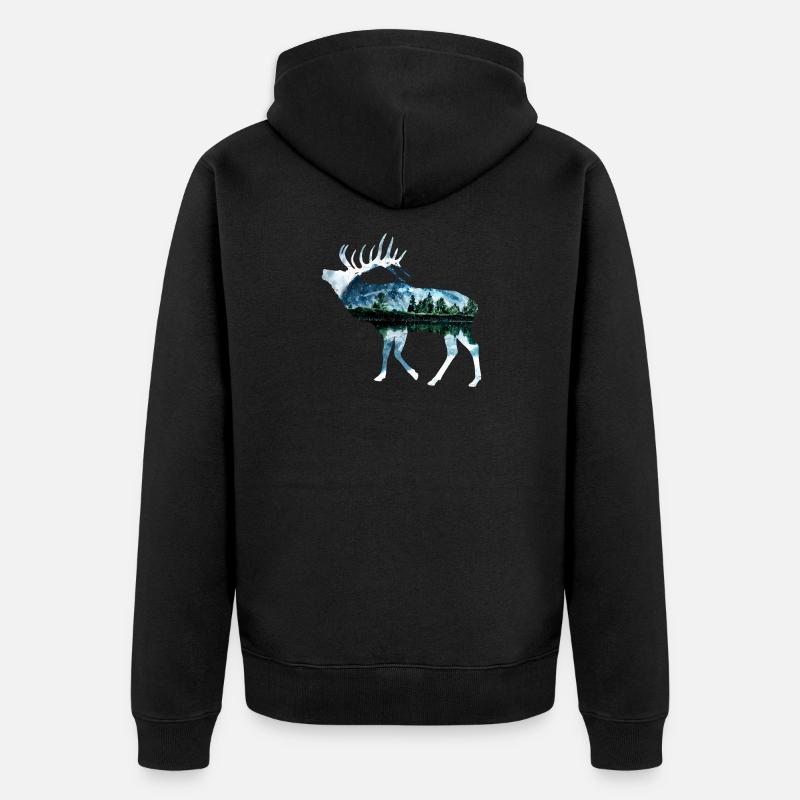 élan - Veste à capuche bio Premium Unisexe - noir