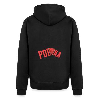 Accordéon - Veste à capuche bio Premium Unisexe - noir - Dos - Nico (187cm)