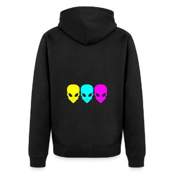 Rave Raver Musique techno Techno basse Table de mixage - Veste à capuche bio Premium Unisexe - noir - Dos - Nico (187cm)
