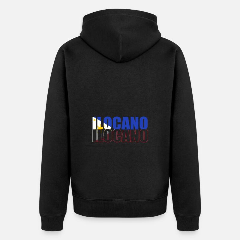 Philippinisch Philippinen - Unisex Premium Bio Zip Hoodie - Schwarz