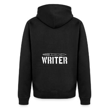 Auteur - Veste à capuche bio Premium Unisexe - noir - Dos - Nico (187cm)