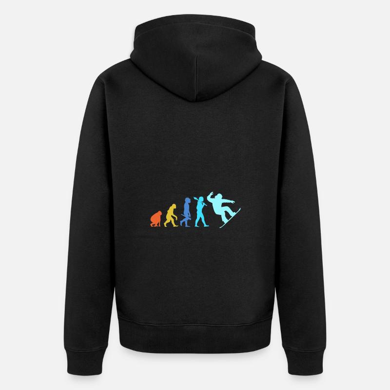 Snowboard Snowboard Vacances snowboard Snowboarders - Veste à capuche bio Premium Unisexe - noir