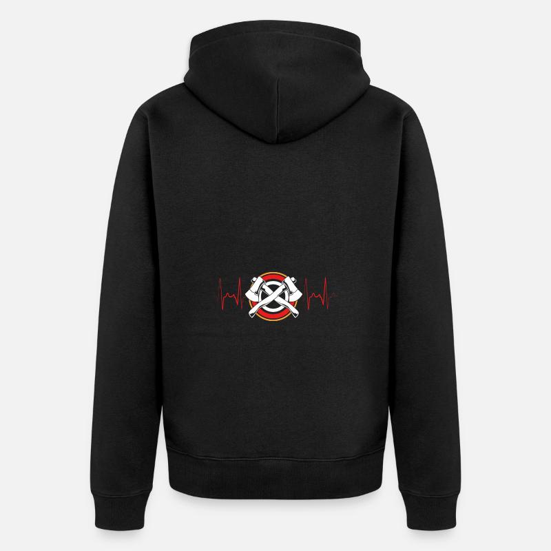 Lancer de hache - Veste à capuche bio Premium Unisexe - noir