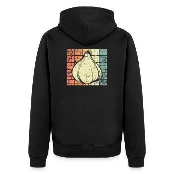 Ail - Veste à capuche bio Premium Unisexe - noir - Dos - Nico (187cm)