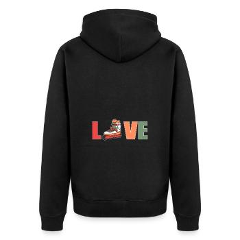 Roller Skating Roller Skates Inline Skates - Unisex Premium Organic Zip Hoodie - black - Back - Nico (187cm)