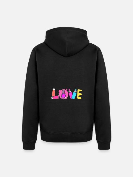Beautician - Unisex Premium Organic Zip Hoodie - black