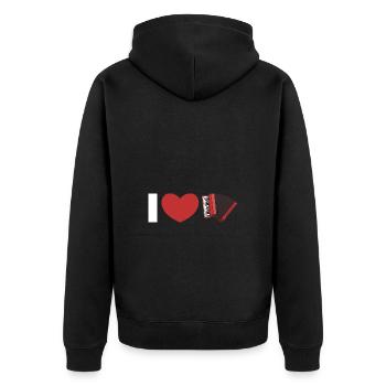 accordéon - Veste à capuche bio Premium Unisexe - noir - Dos - Nico (187cm)
