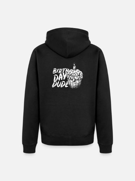 Birthday Gift - Unisex Premium Organic Zip Hoodie - black