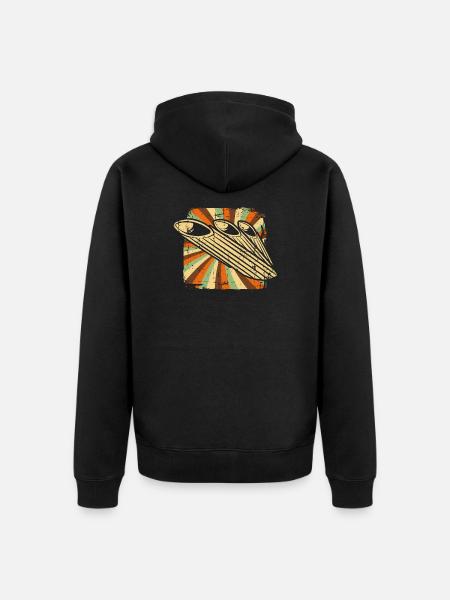 Koch Nudel Geschenk - Unisex Premium Bio Zip Hoodie - Schwarz