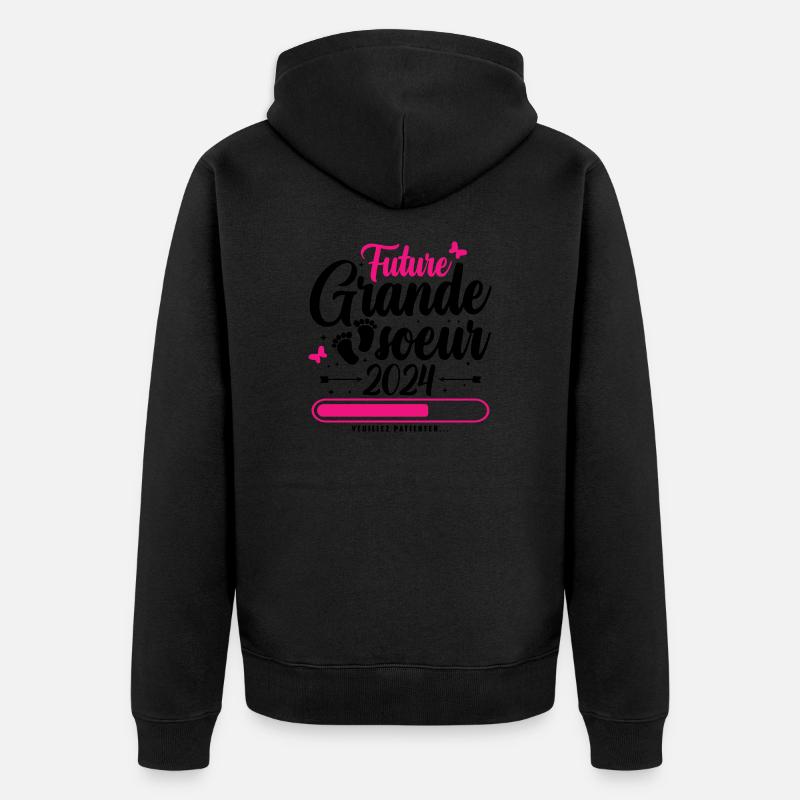 Future Grande Soeur 2024 - Veste à capuche bio Premium Unisexe - noir
