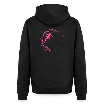 Bouldering - Veste à capuche bio Premium Unisexe - noir - Dos - Nico (187cm)