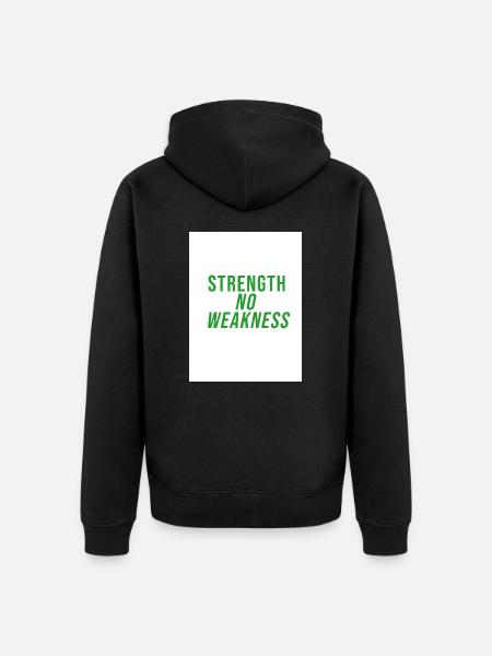 Strength Club - Unisex Premium Bio Zip Hoodie - Schwarz